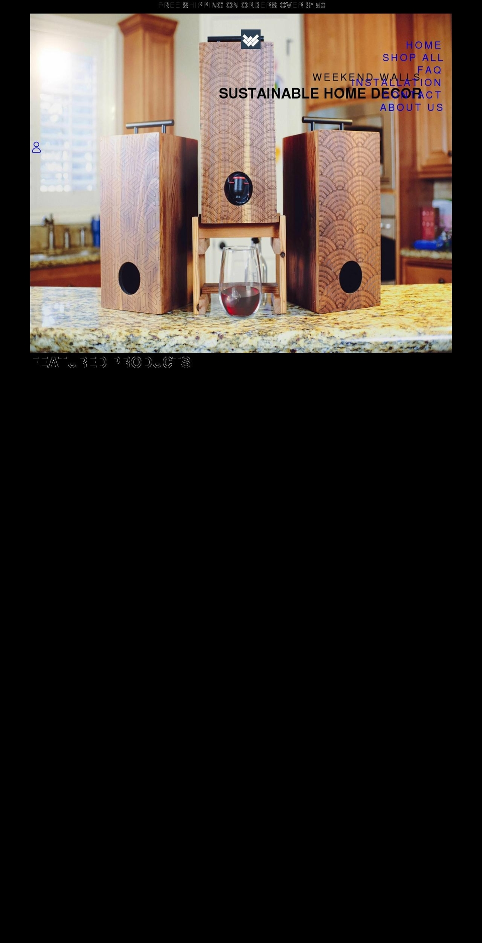 weekendwalls.com shopify website screenshot