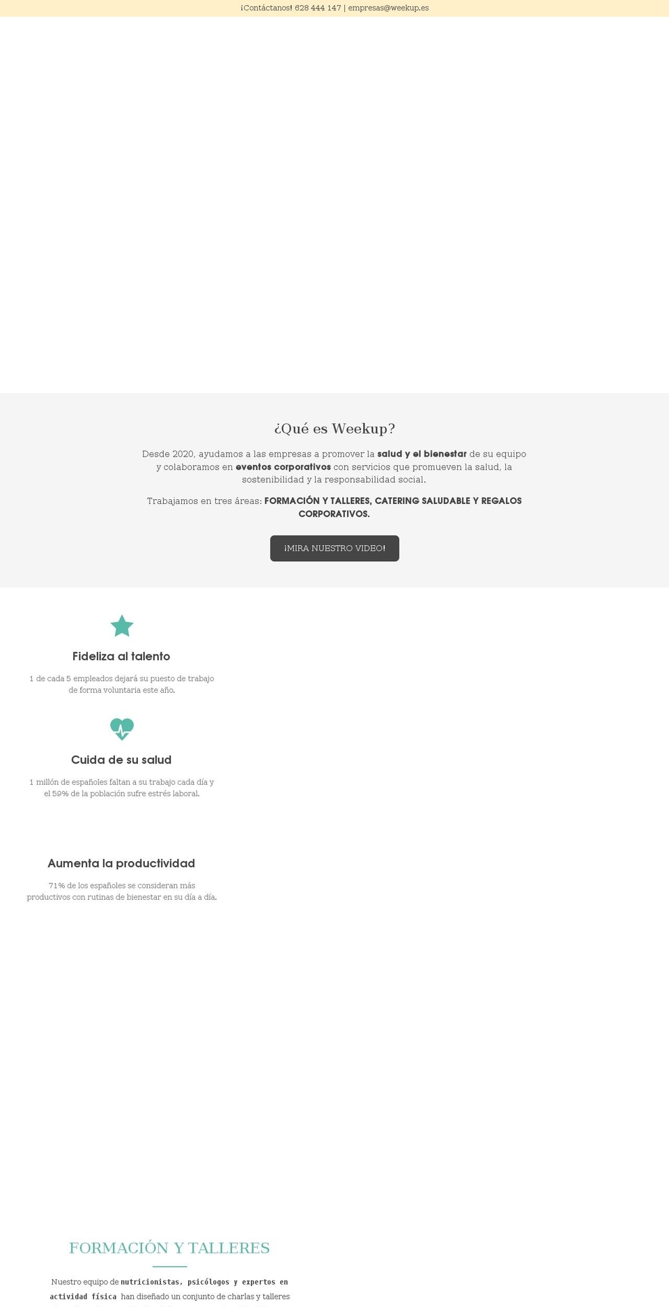 weekup.es shopify website screenshot