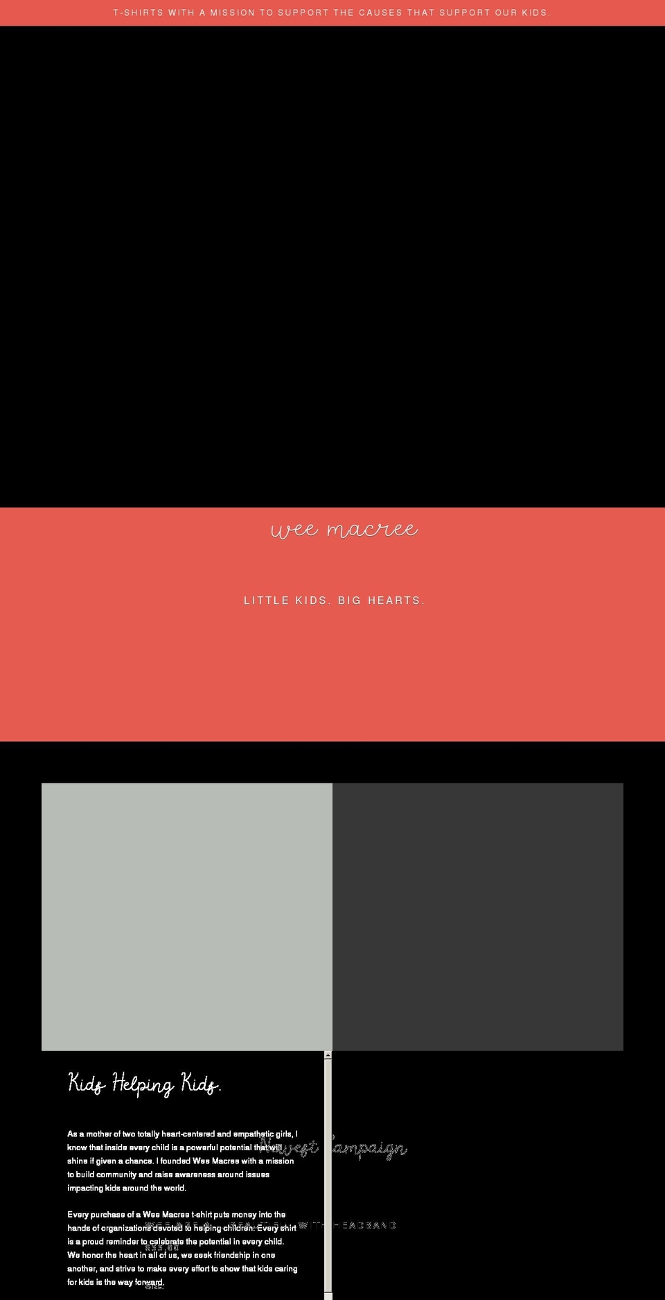 weemacree.com shopify website screenshot