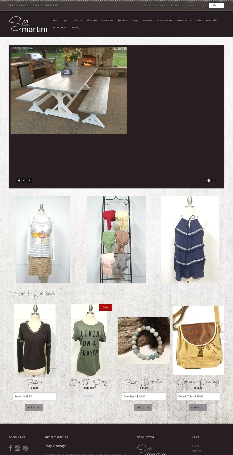 weemartini.com shopify website screenshot