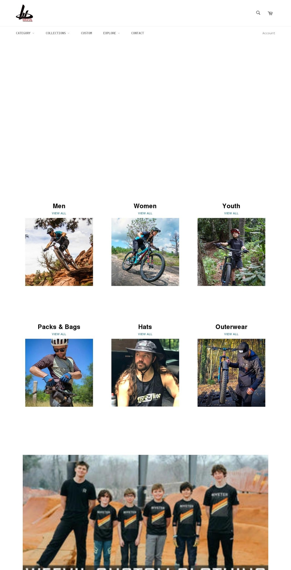weevil-outdoor-supply.myshopify.com shopify website screenshot