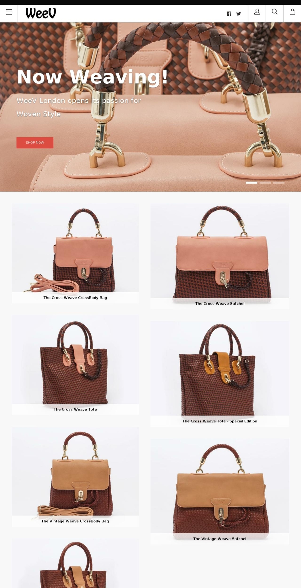 weevlondon.com shopify website screenshot
