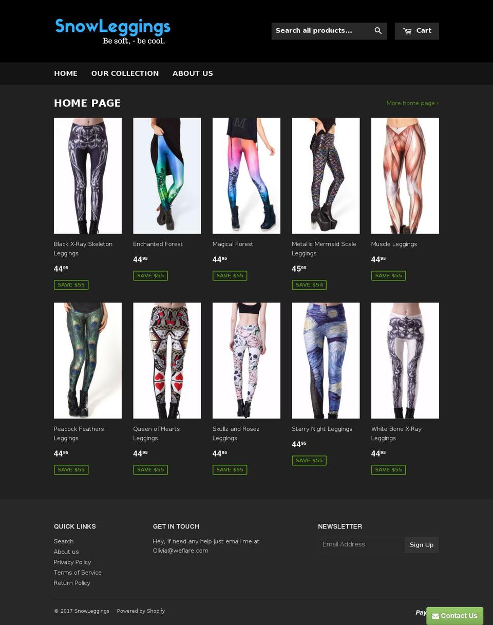 weflare.com shopify website screenshot