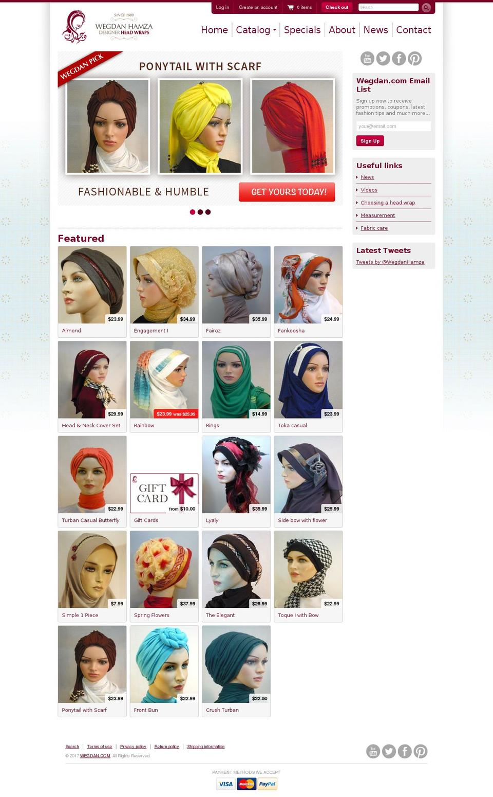 wegdan.com shopify website screenshot