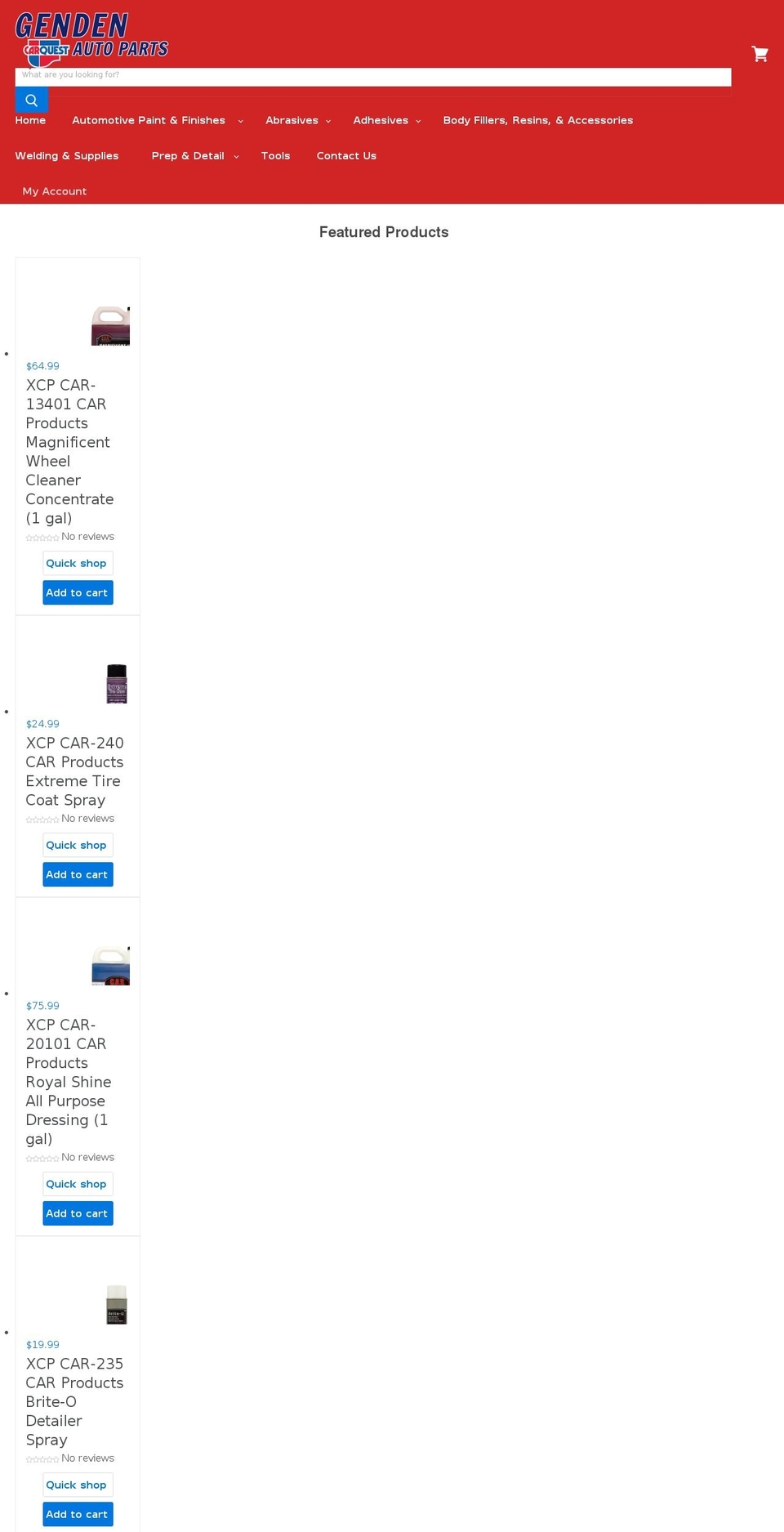 wegotautopaint.com shopify website screenshot