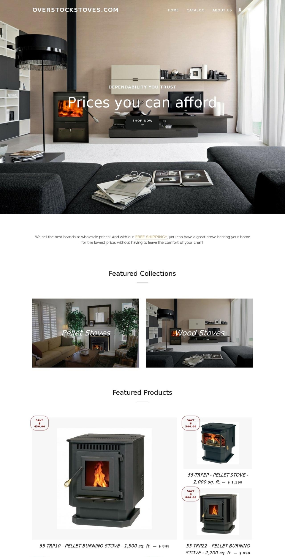 wegotstoves.com shopify website screenshot