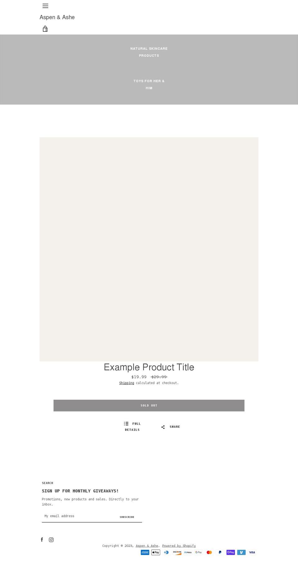 wehnerskincare.com shopify website screenshot