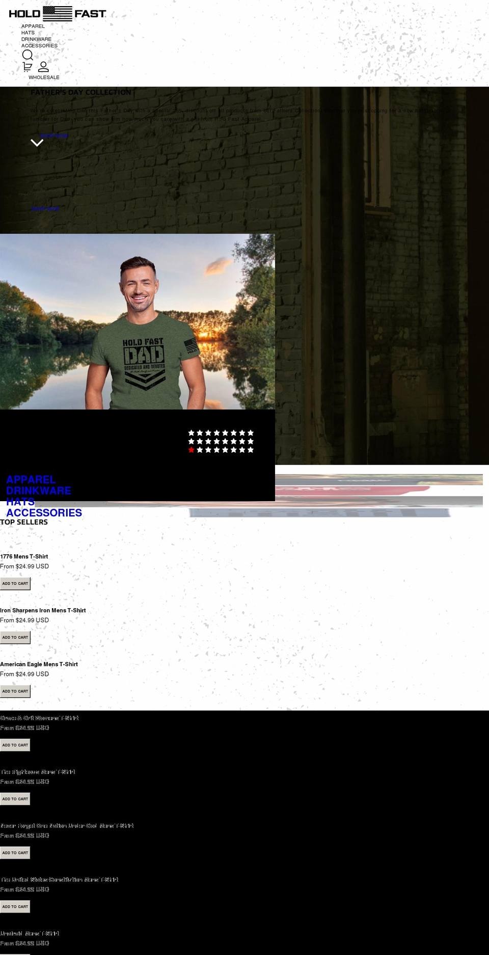 weholdfast.com shopify website screenshot
