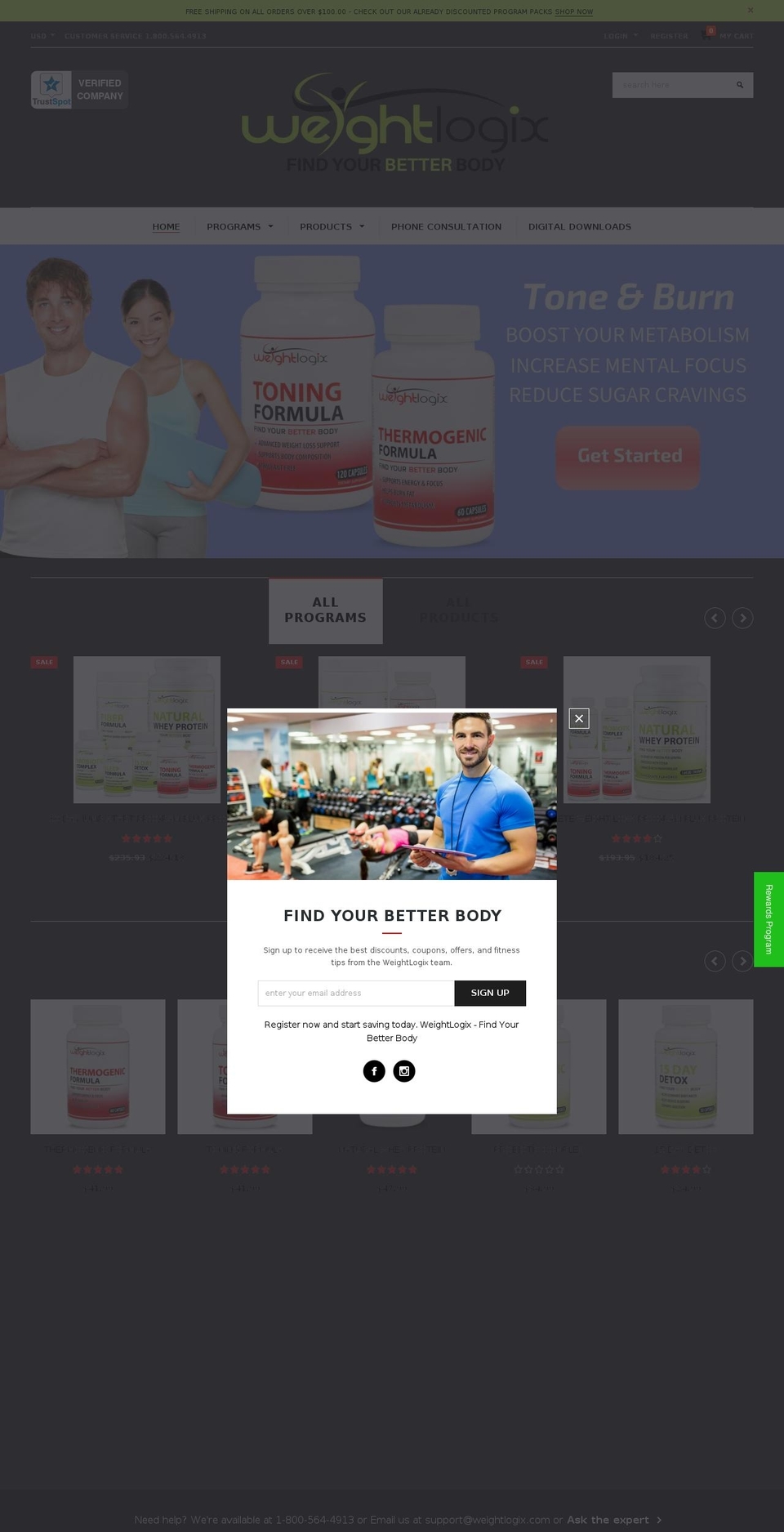 decortica-theme-source Shopify theme site example weightlogix.com