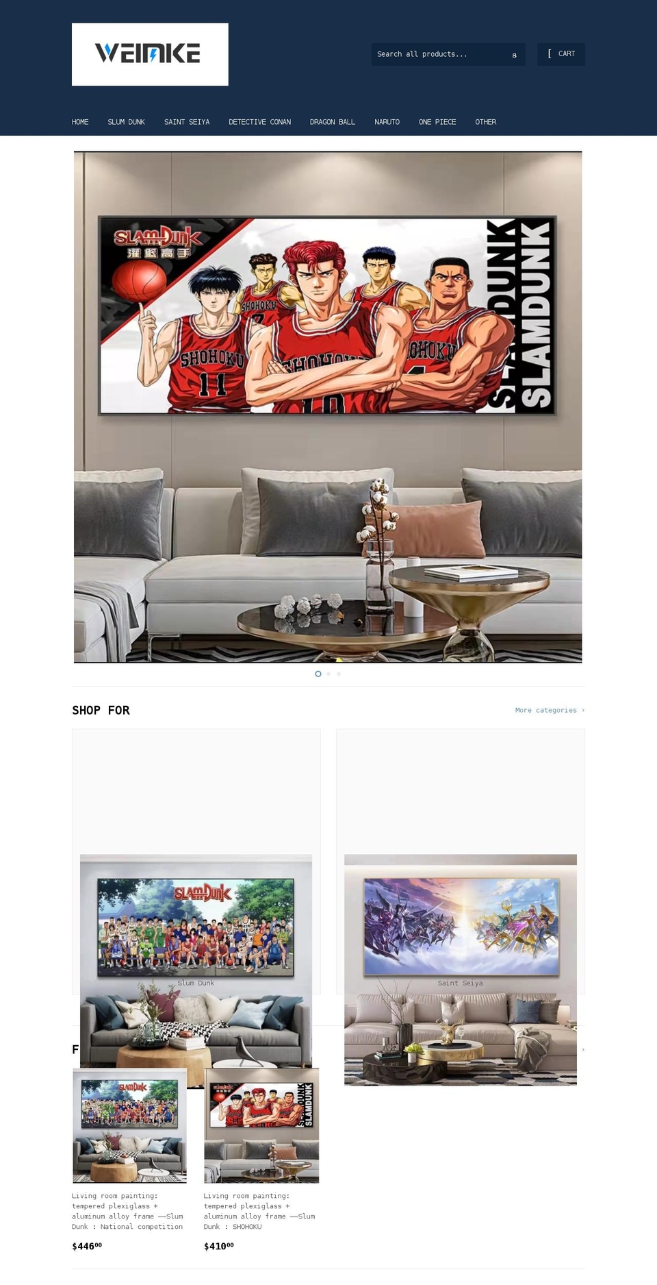 weimike.com shopify website screenshot
