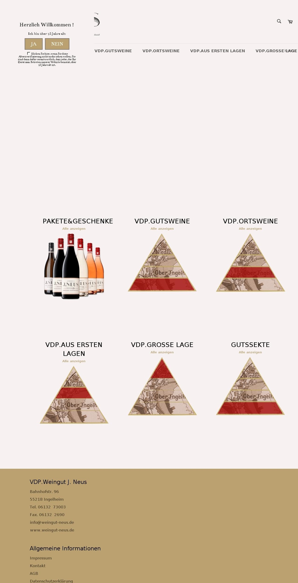 weingut-neus.shop shopify website screenshot