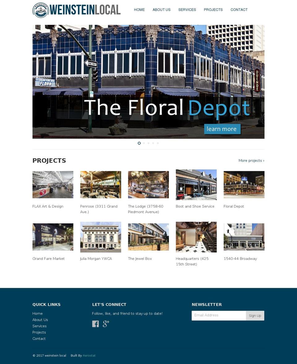 weinsteinlocal.com shopify website screenshot