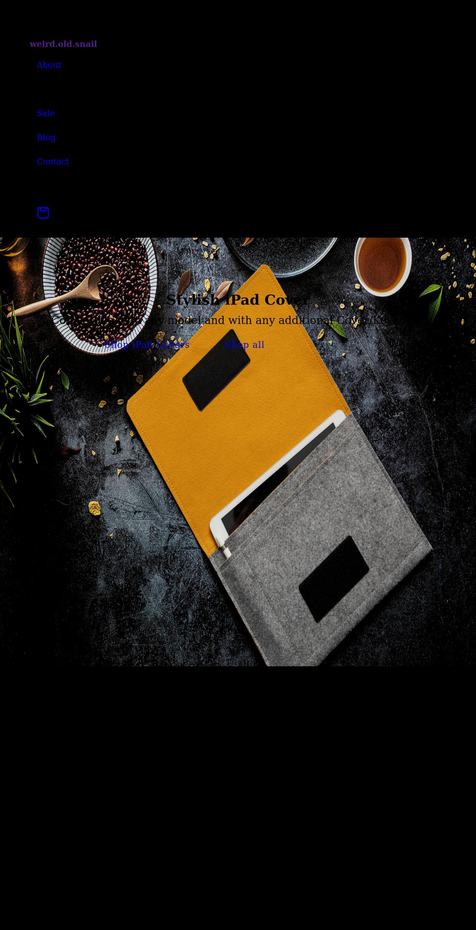 weirdoldsnail.com shopify website screenshot