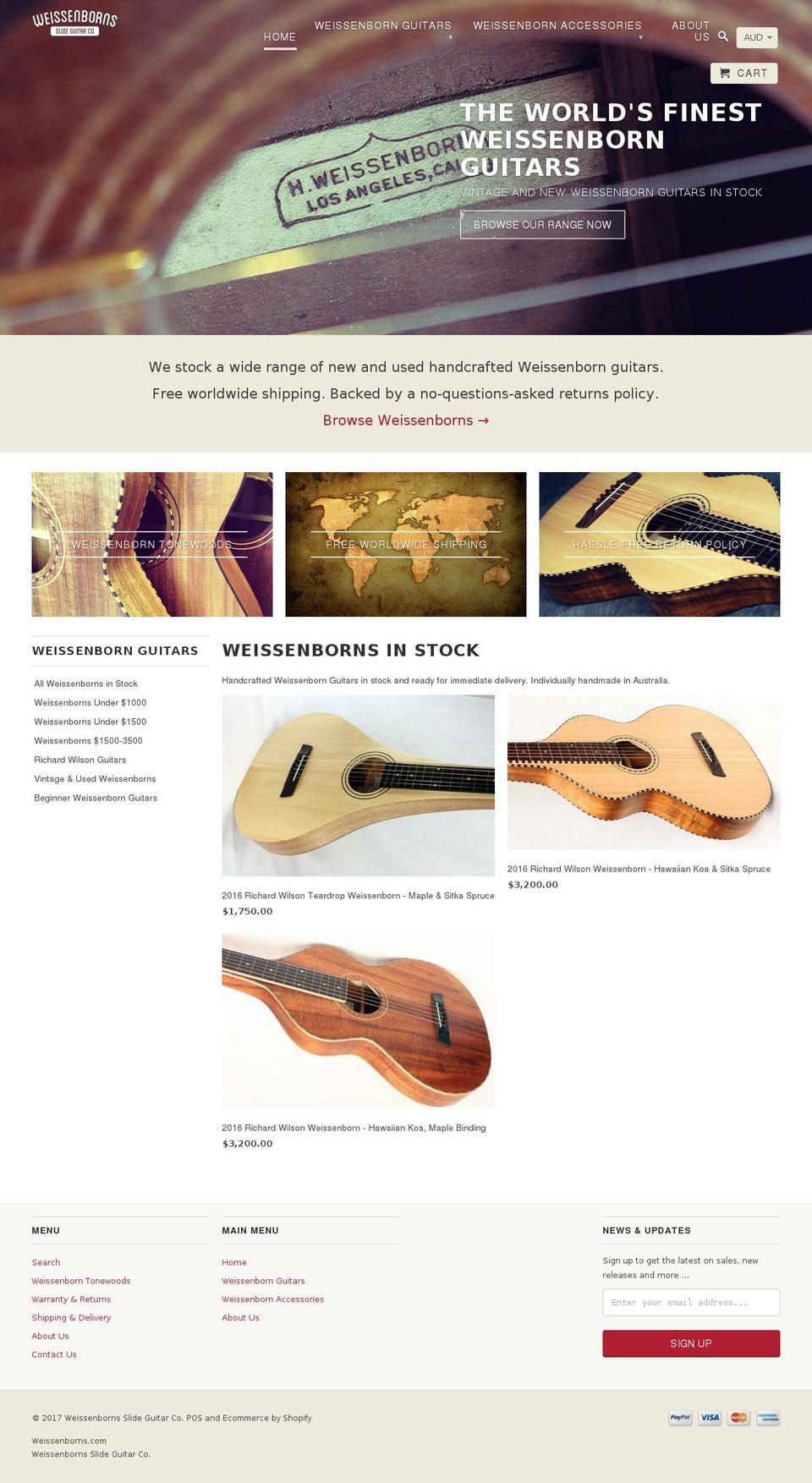 weissenborns.com shopify website screenshot