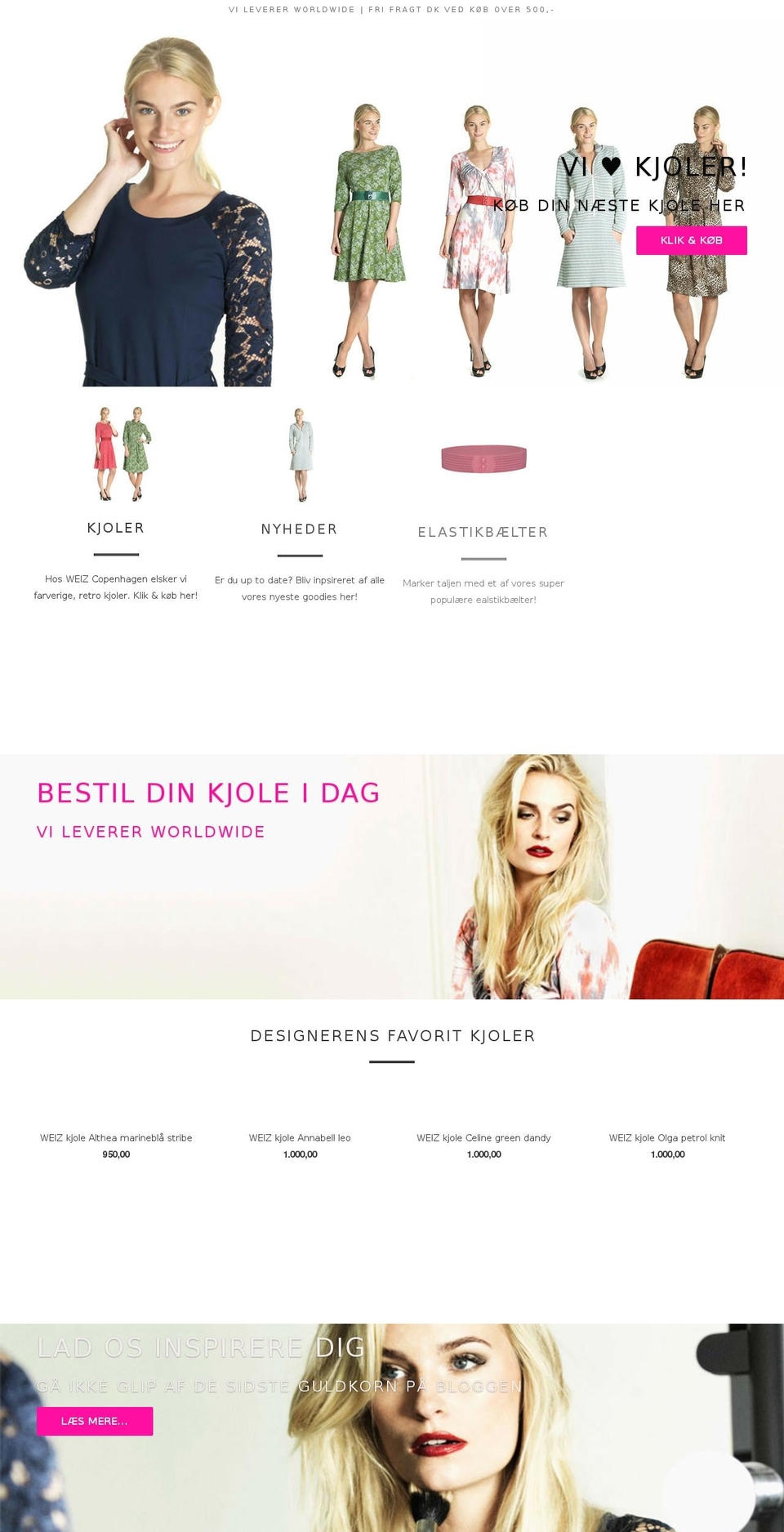 weiz.dk shopify website screenshot