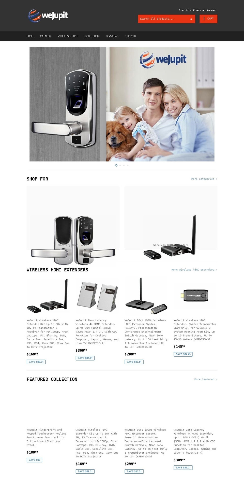 wejupit.com shopify website screenshot