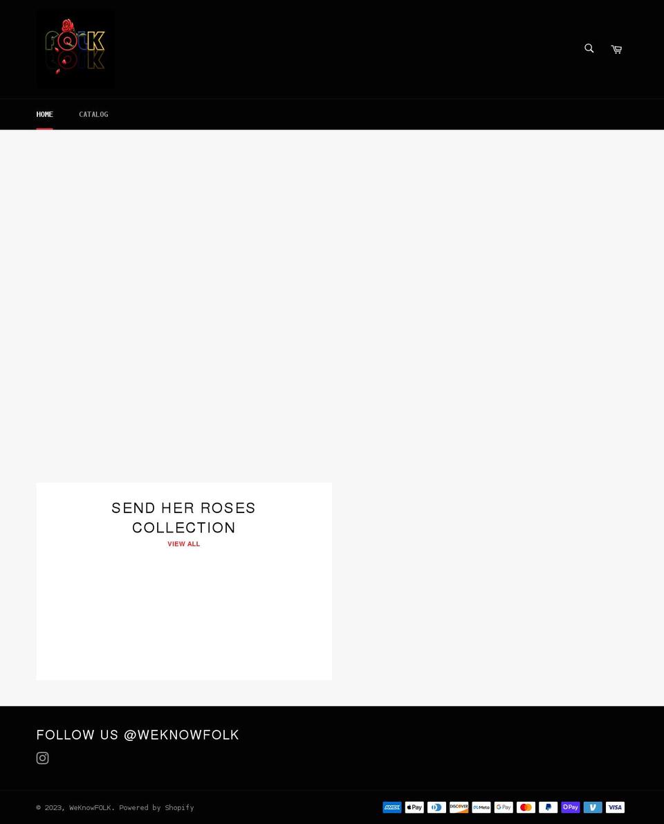 weknowfolk.com shopify website screenshot
