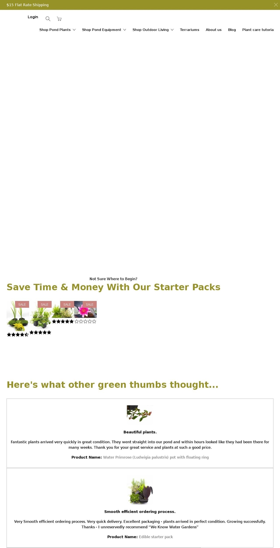 weknowwatergardens.com.au shopify website screenshot