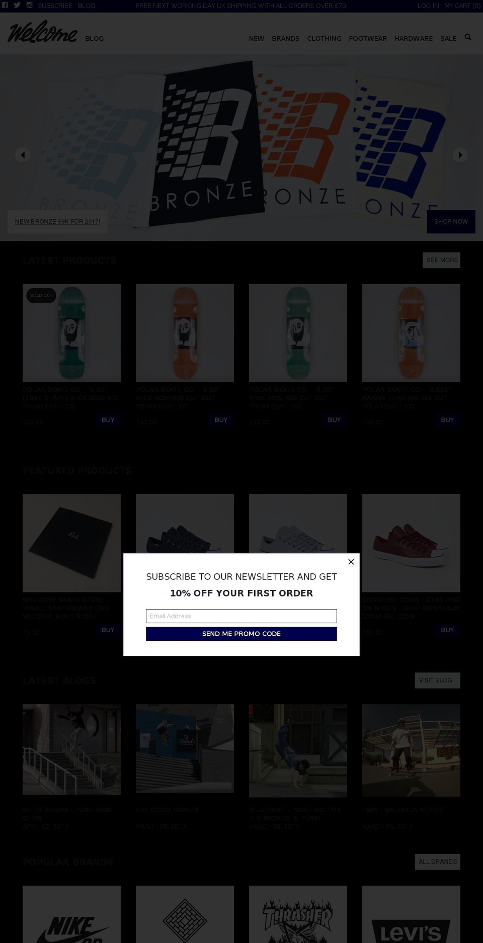 welcomeleeds.com shopify website screenshot