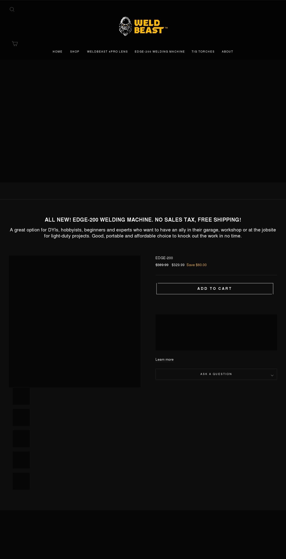 weldbeastusa.com shopify website screenshot