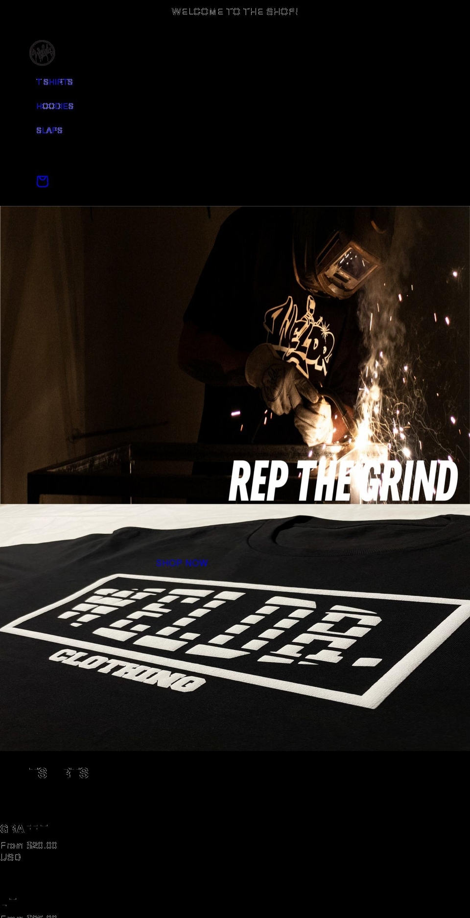 weldrclothing.com shopify website screenshot