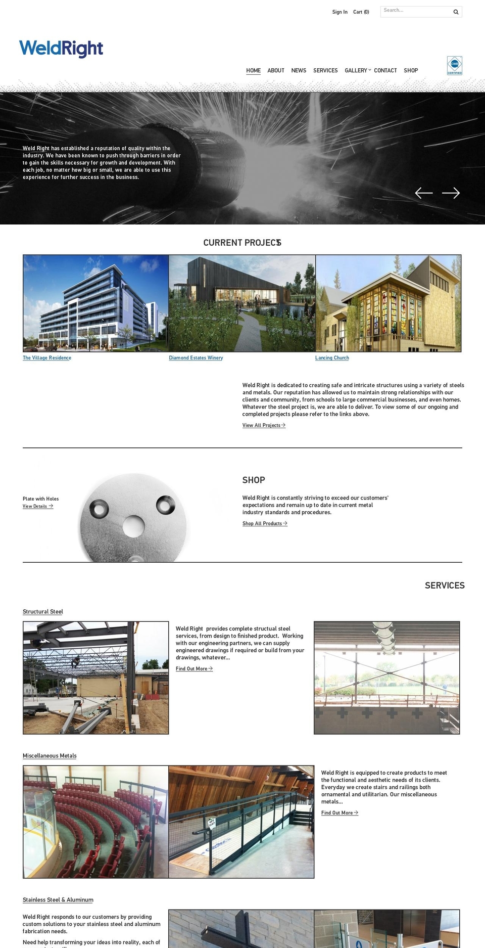 weldrightcorp.com shopify website screenshot