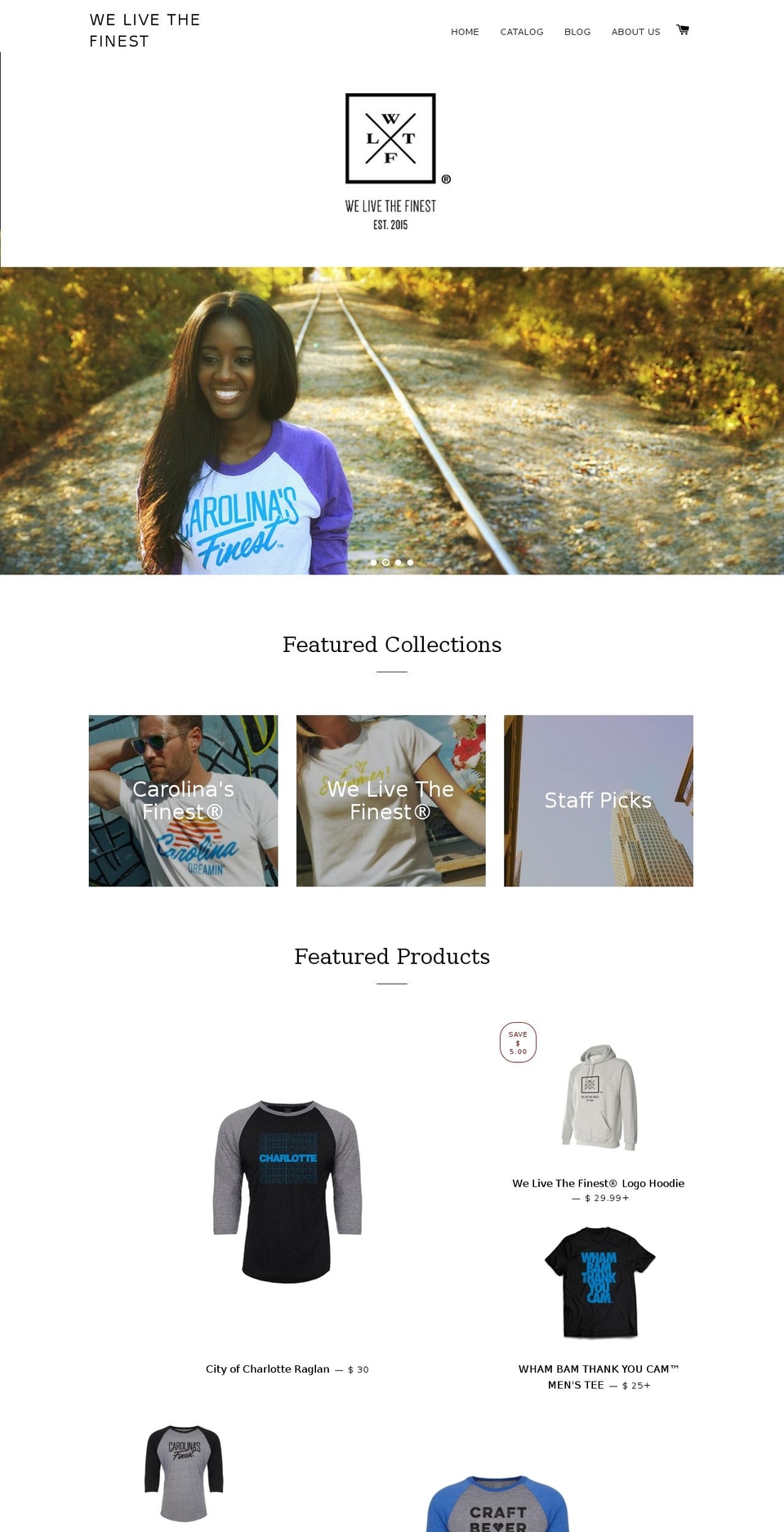 welivethefinest.com shopify website screenshot