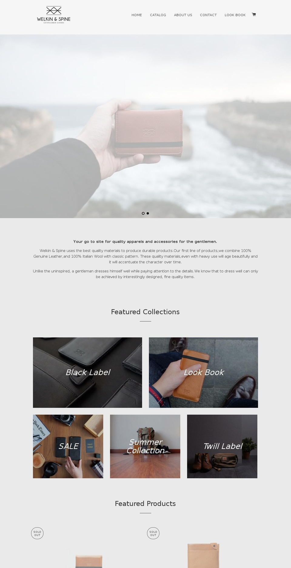 welkinandspine.com shopify website screenshot
