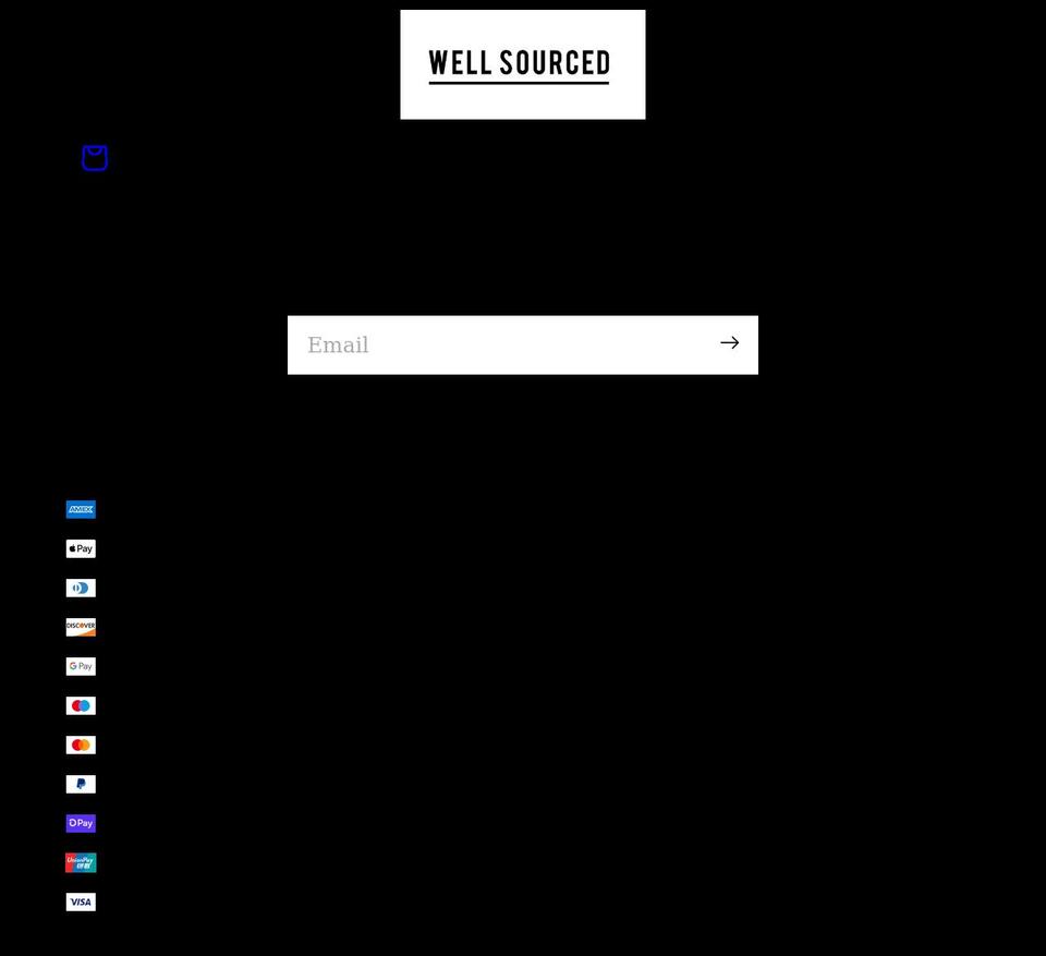 well-sourced.com shopify website screenshot