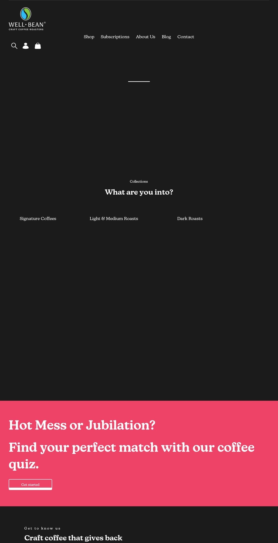 wellbean.com shopify website screenshot
