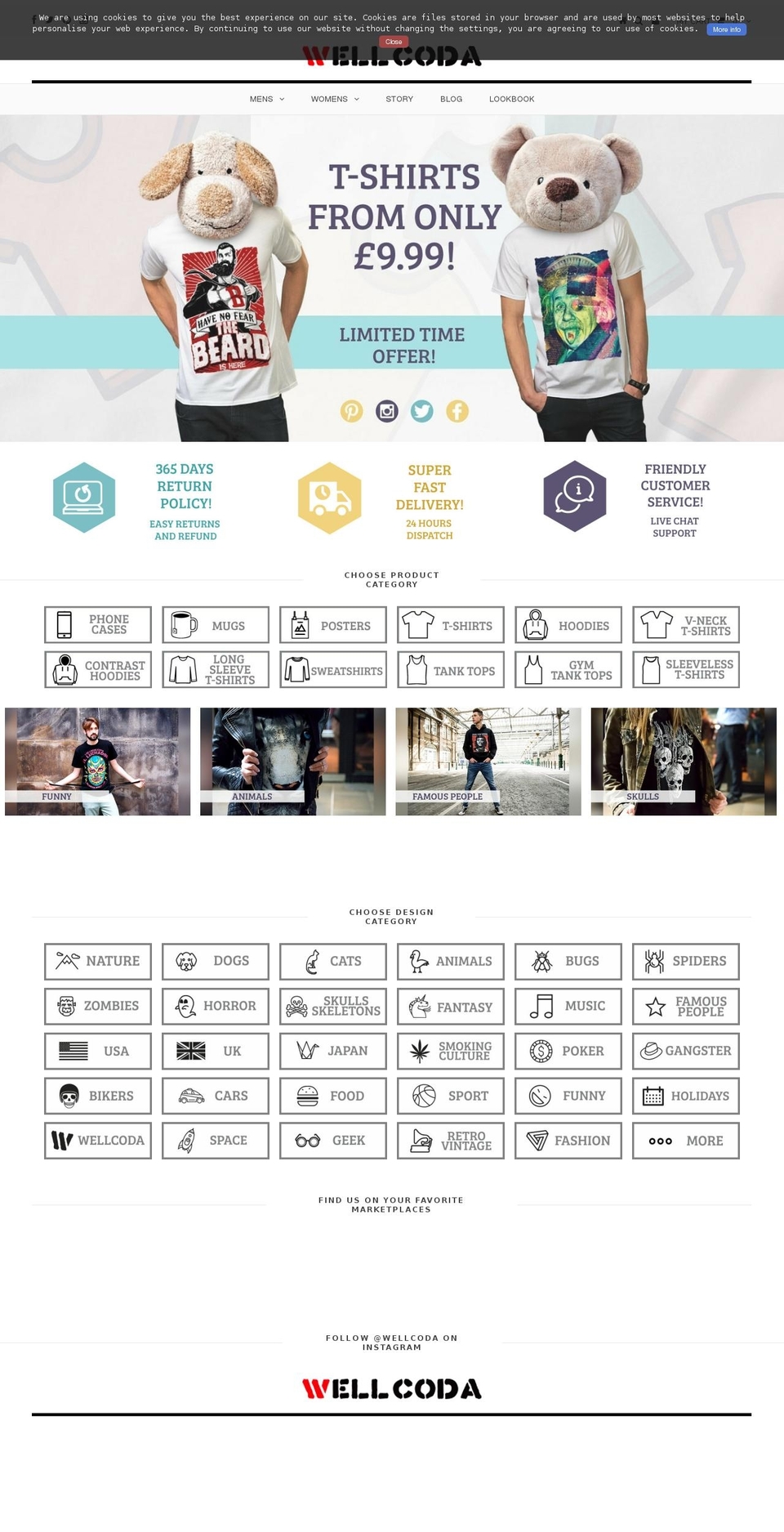 wellcoda.com shopify website screenshot