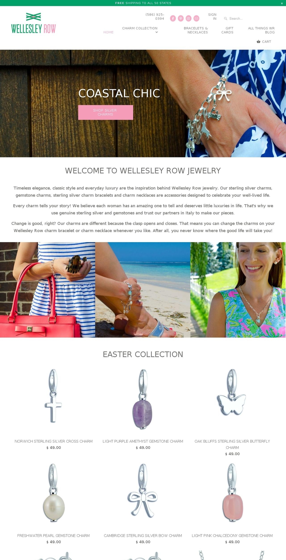 wellesleyrow.com shopify website screenshot