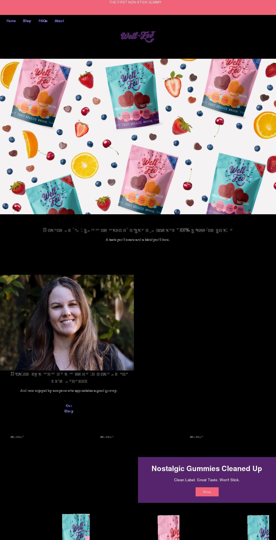 wellfedsnacks.com shopify website screenshot