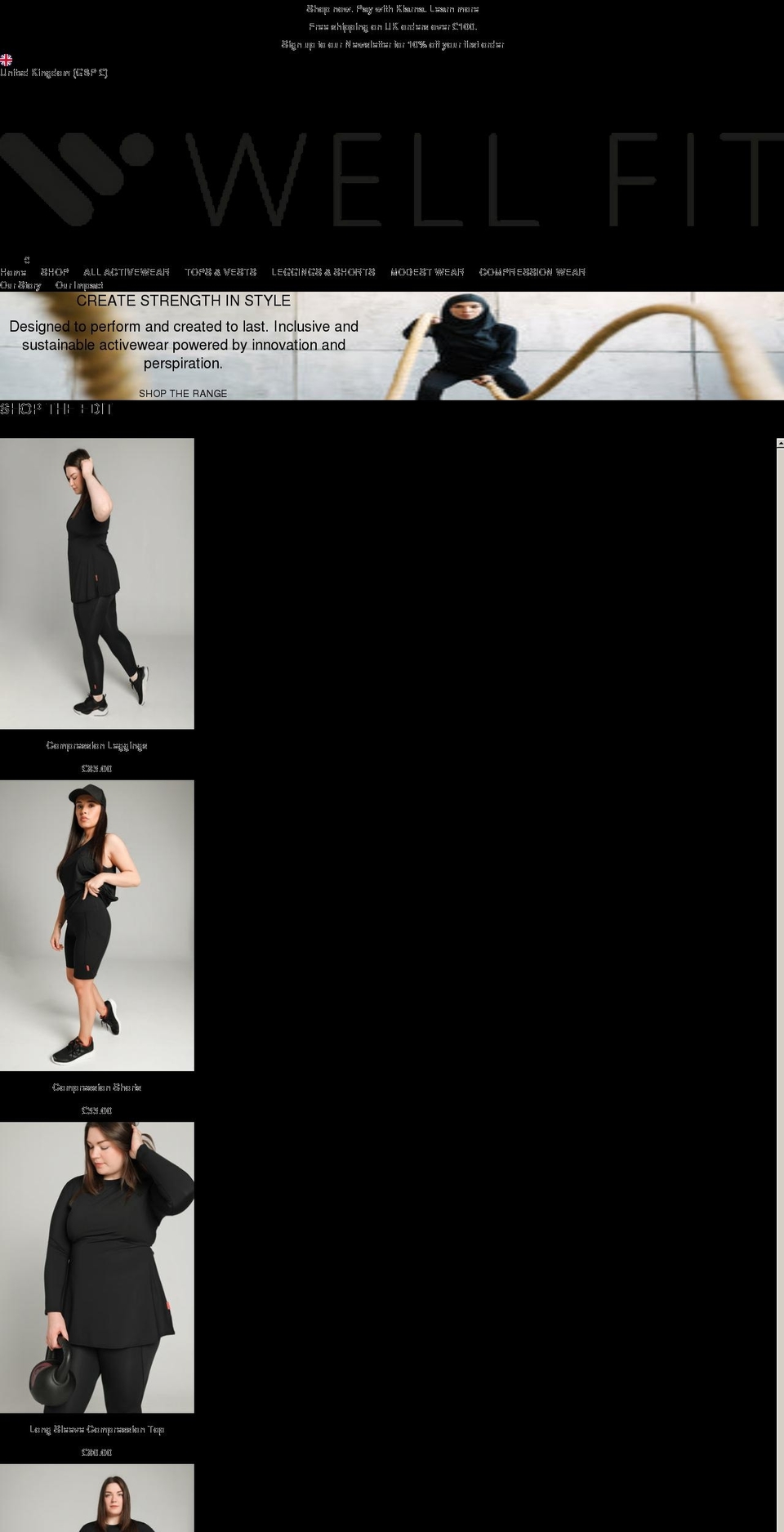 wellfitactive.com shopify website screenshot