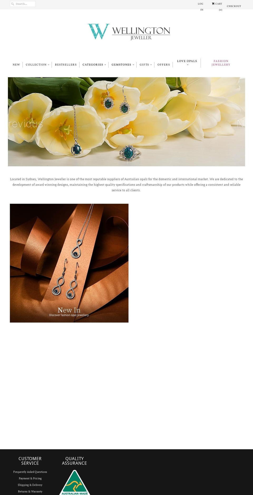 wellingtonjeweller.com shopify website screenshot