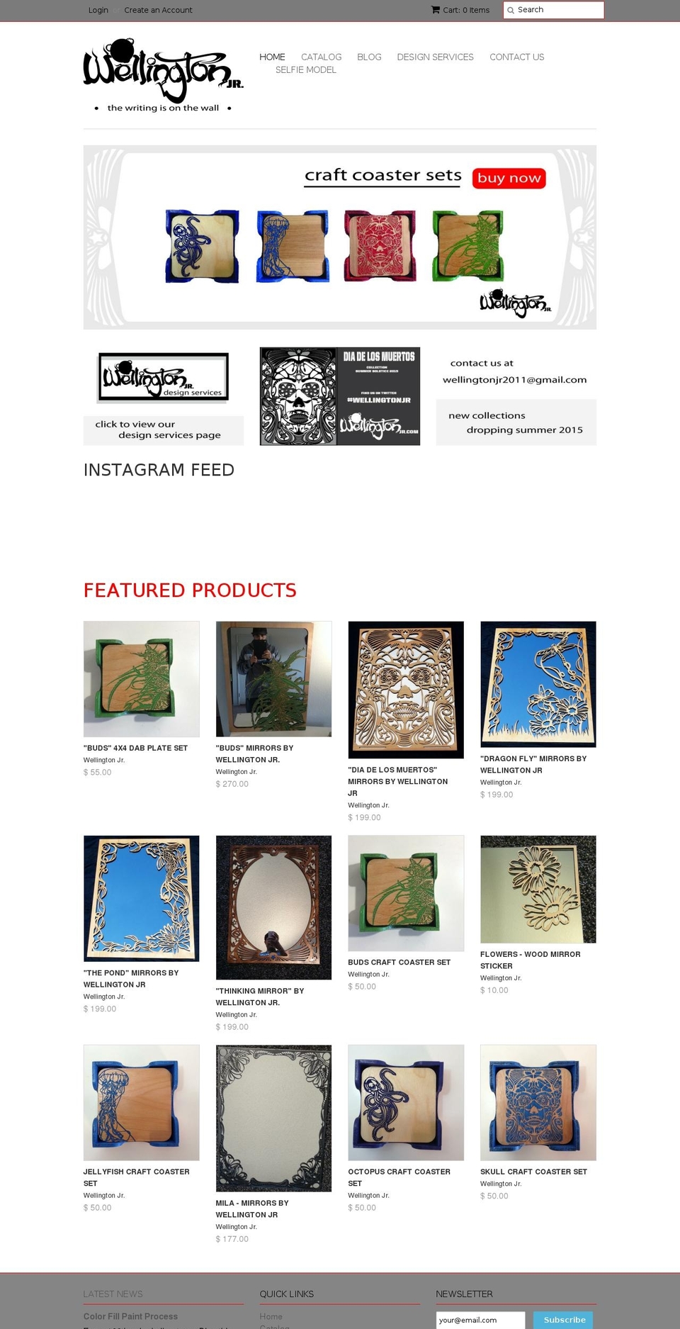 wellingtonjr.com shopify website screenshot