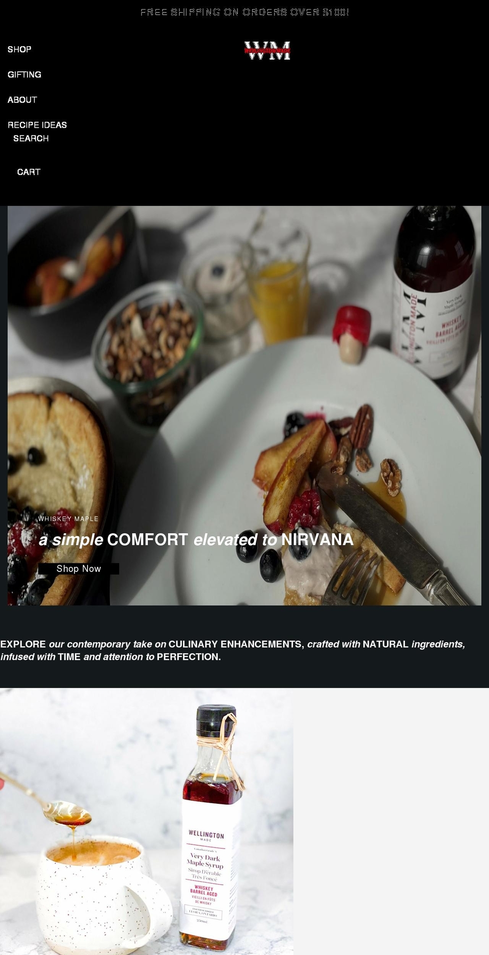 wellingtonmade.com shopify website screenshot