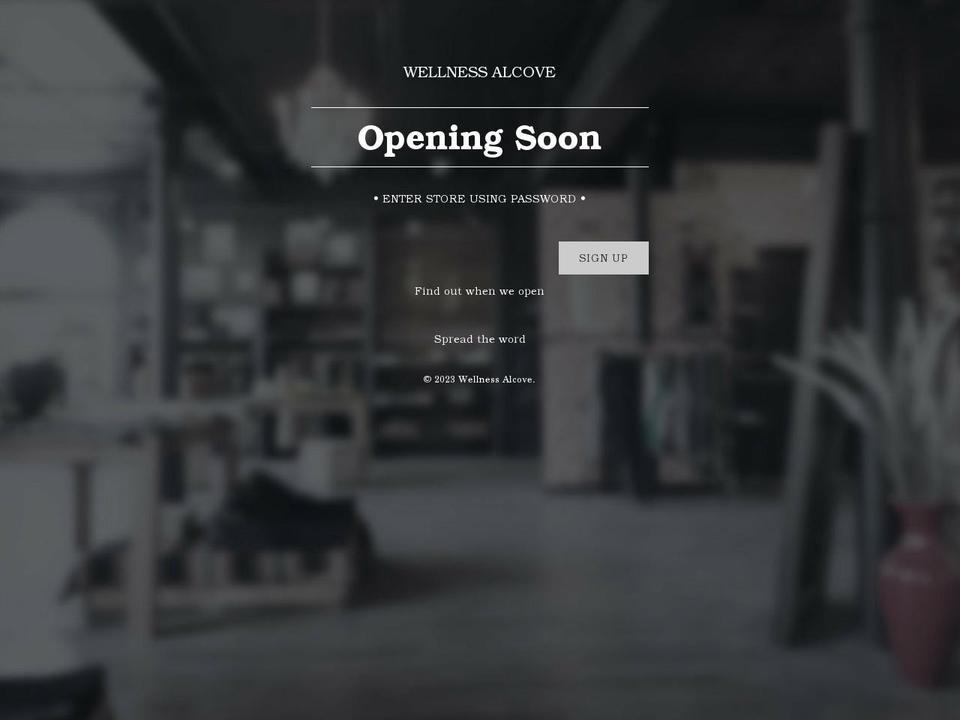 wellnessalcove.com shopify website screenshot