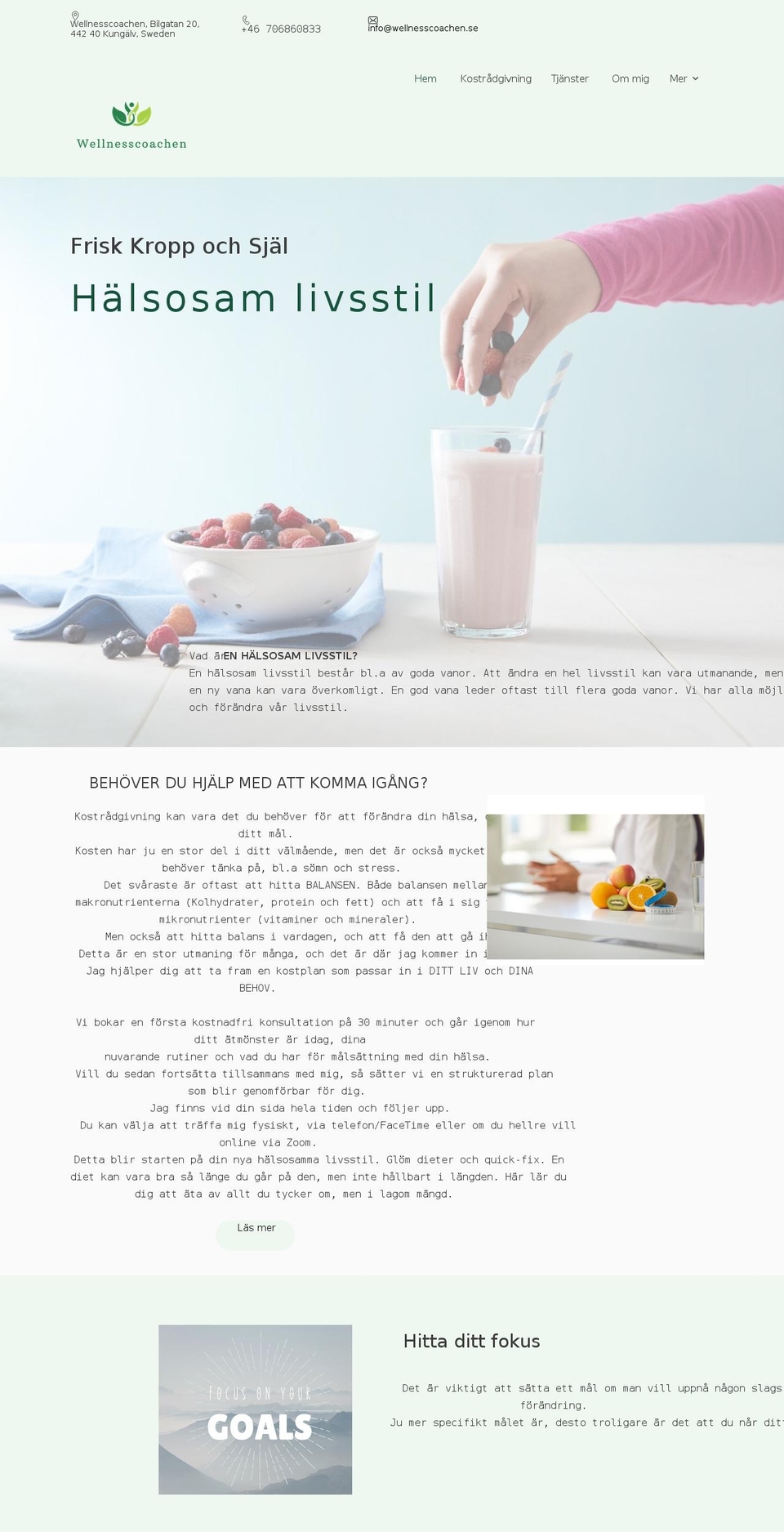 wellnesscoachen.one shopify website screenshot