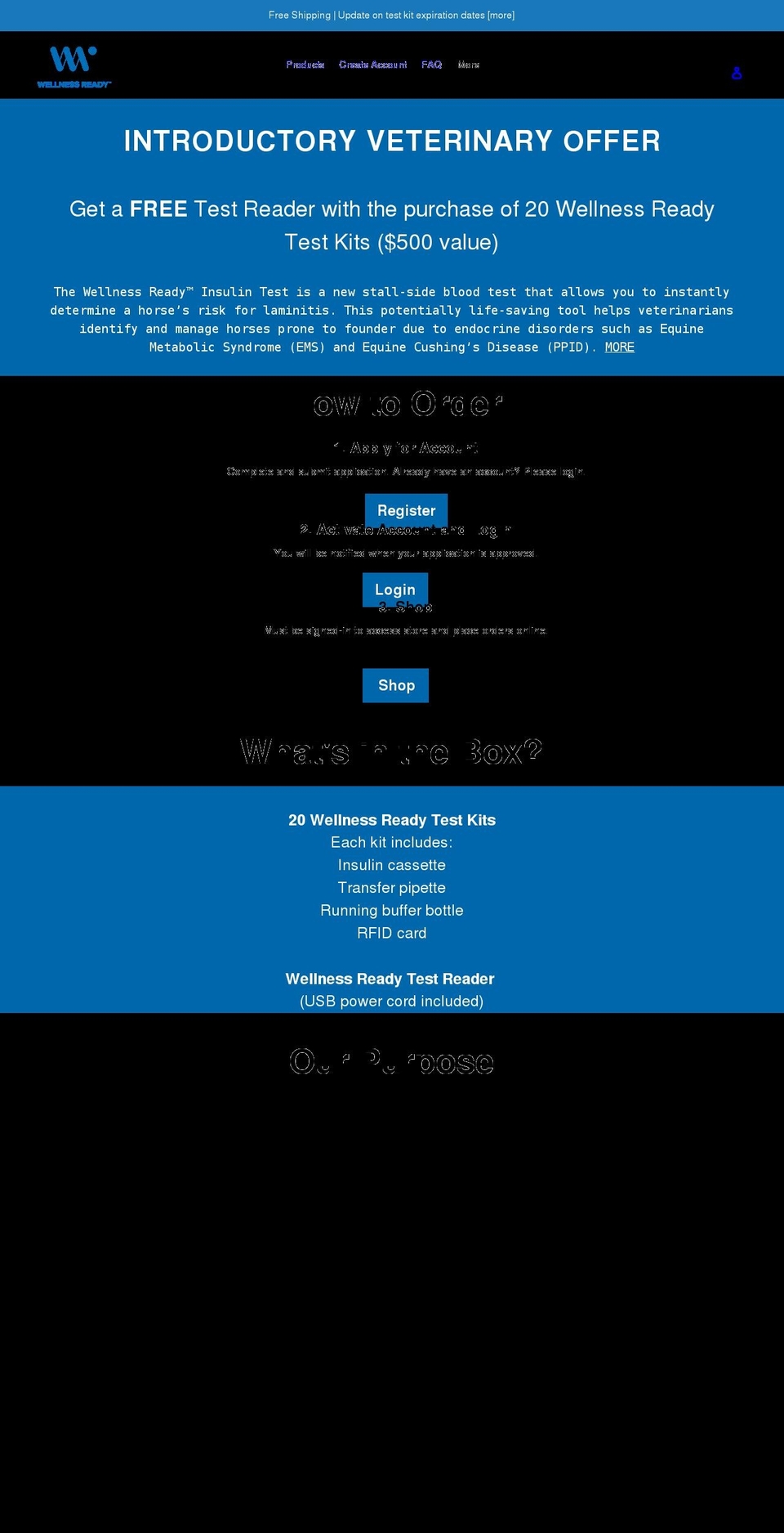 wellnessready.com shopify website screenshot