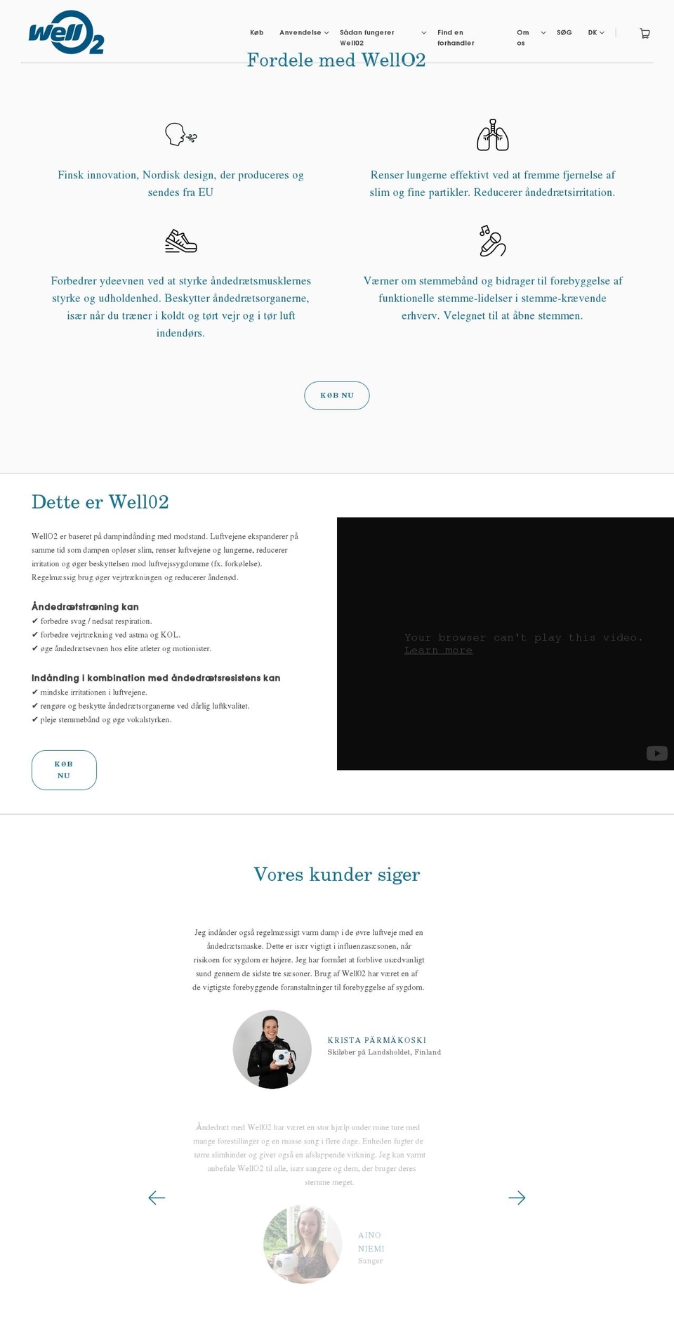 wello2.dk shopify website screenshot