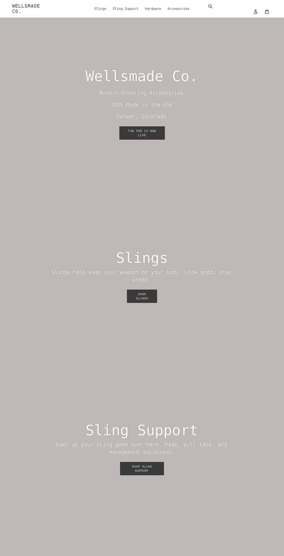 wellsmadecompany.com shopify website screenshot