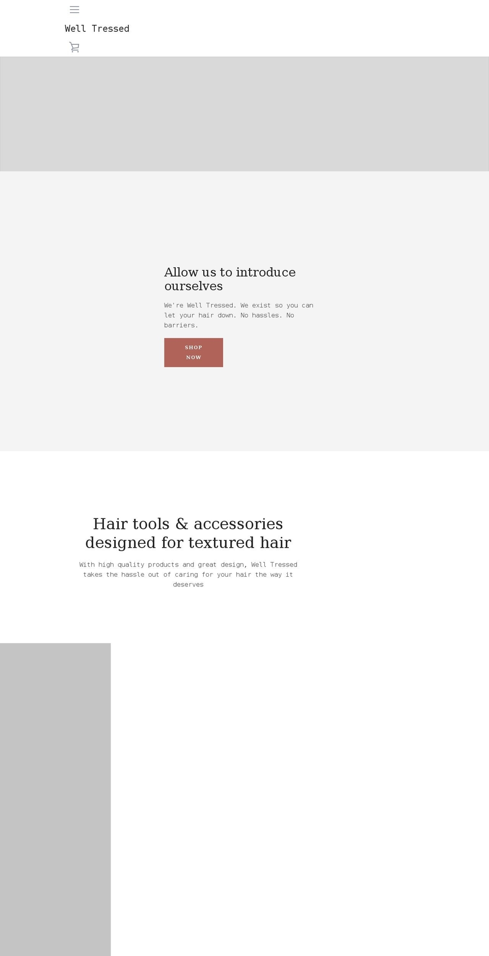welltressed.com shopify website screenshot