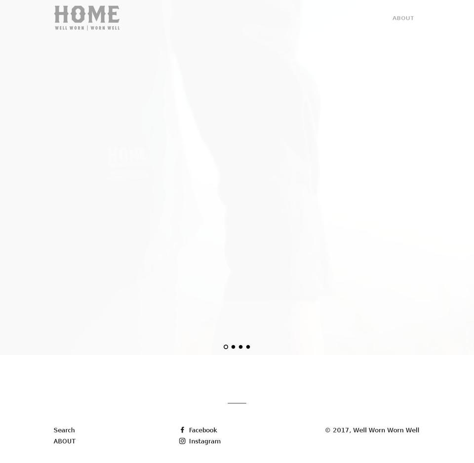 wellwornwornwell.com shopify website screenshot