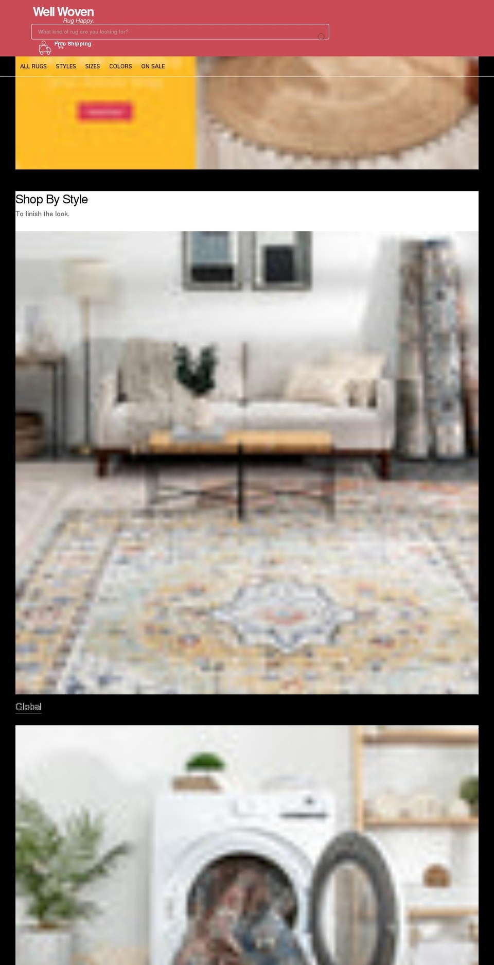 wellwoven.co.uk shopify website screenshot