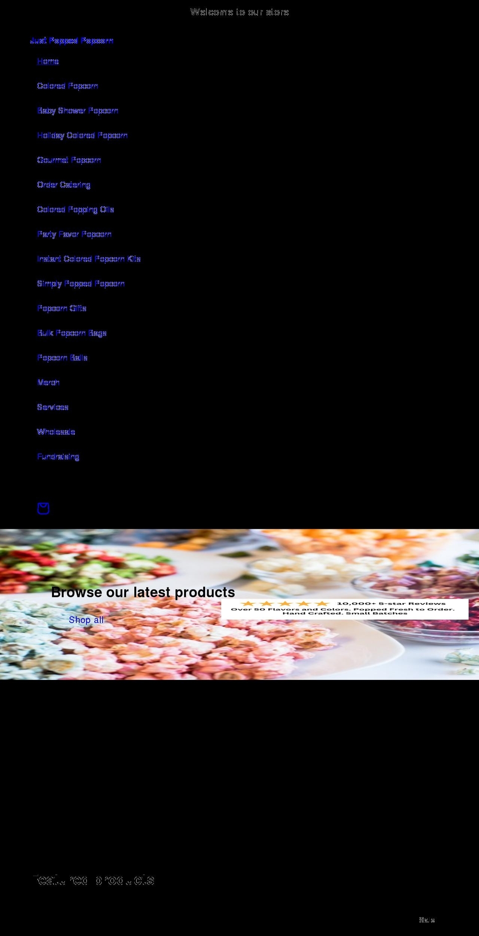 welovejustpopped.com shopify website screenshot