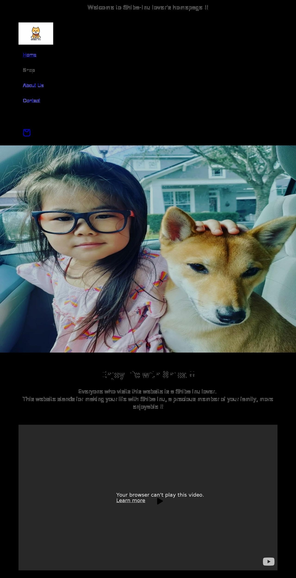 weloveshiba.com shopify website screenshot