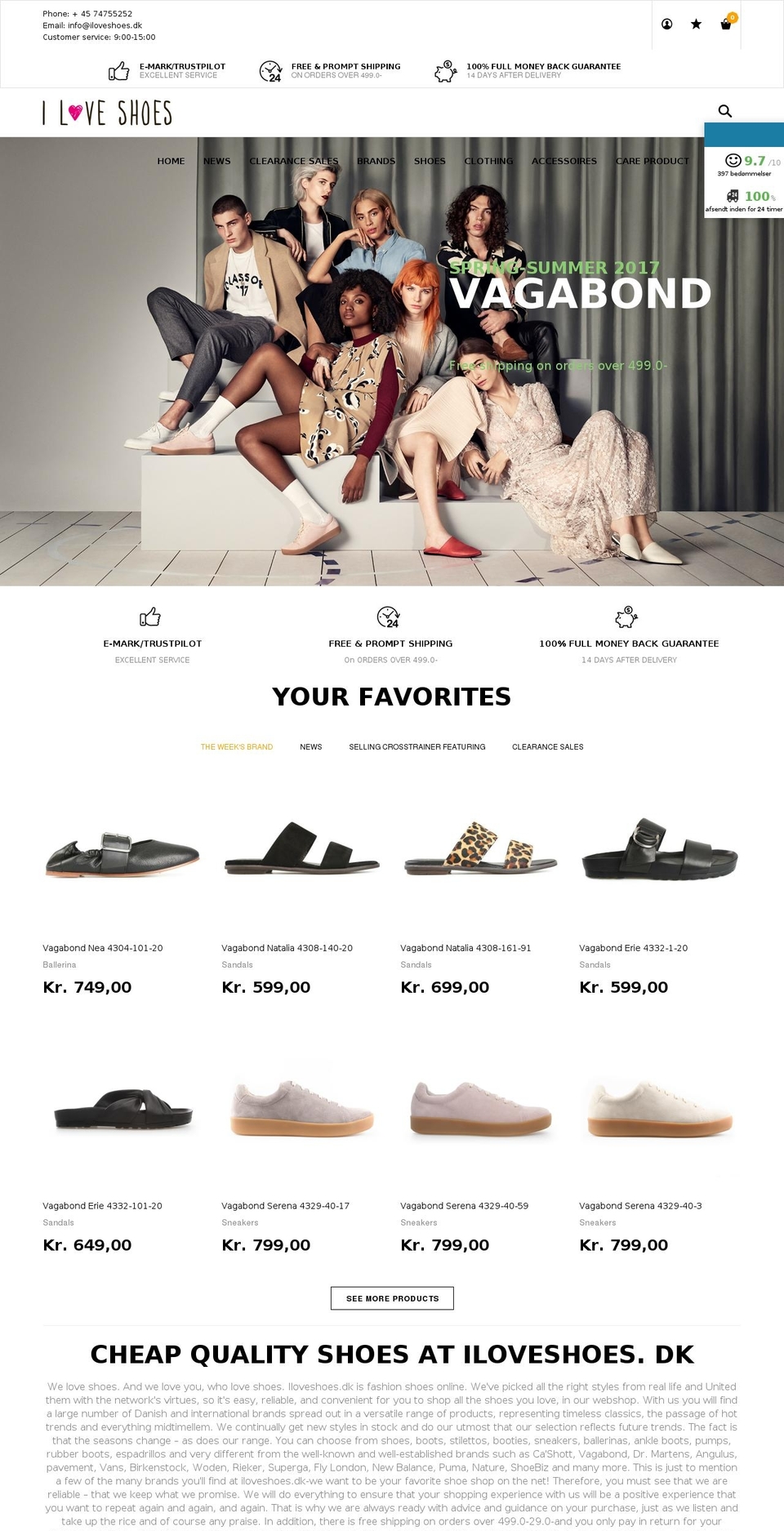 Hosoren - By UBS Shopify theme site example weloveshoes.no