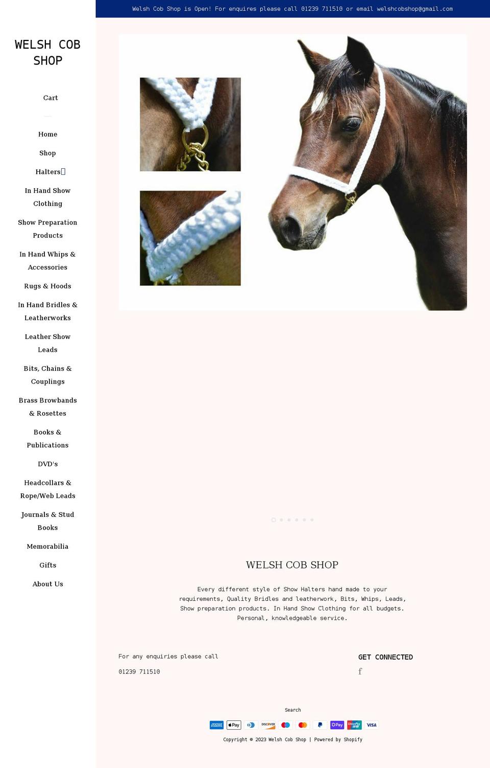 welshcobshop.com shopify website screenshot