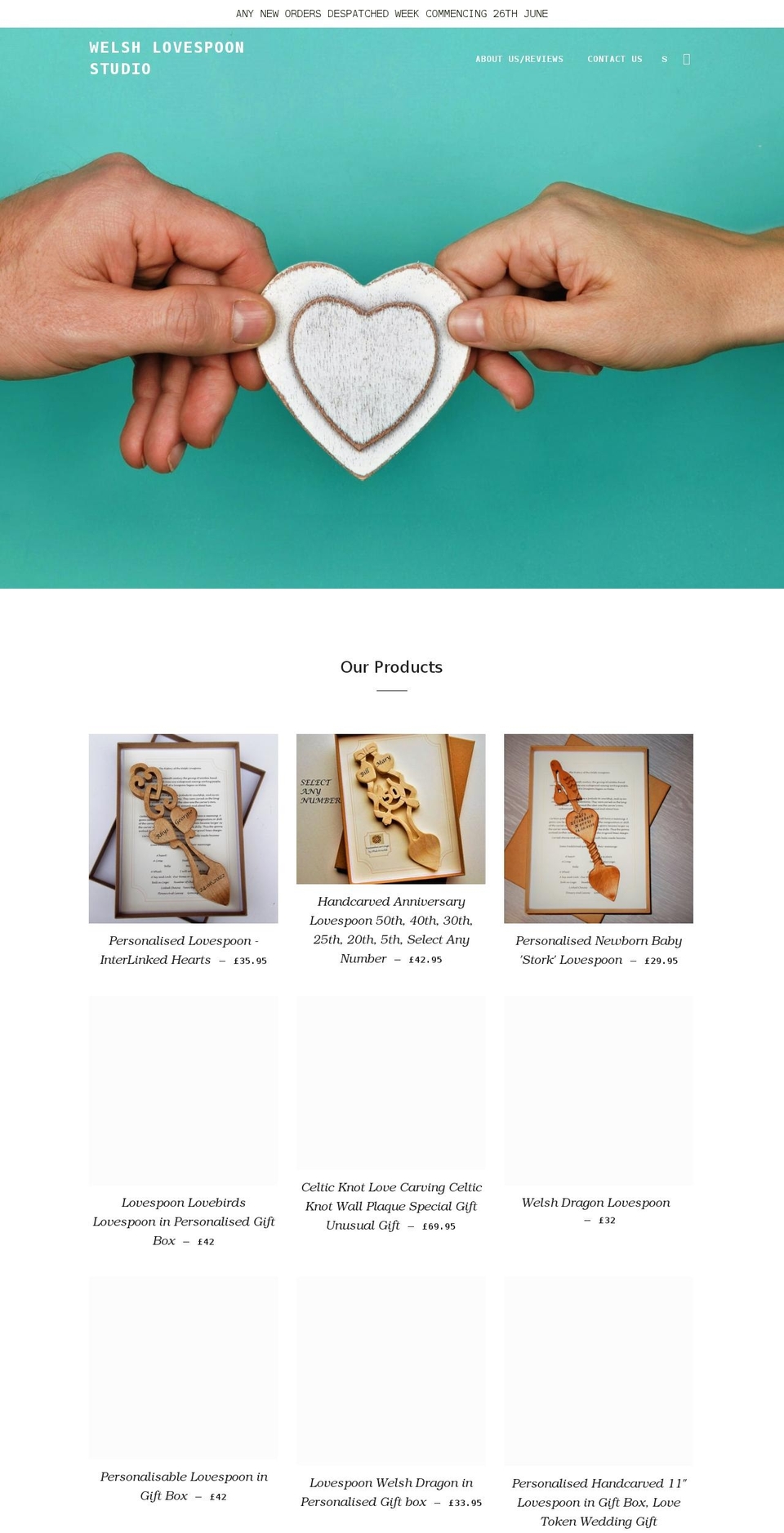 welshlovespoonstudio.co.uk shopify website screenshot